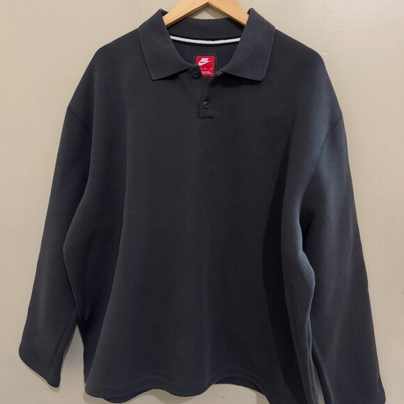 Nike Tech Fleece Reimagined Polo Sweatshirt Relaxed Men's M FZ7570-060 $130 NEW - Picture 1 of 13